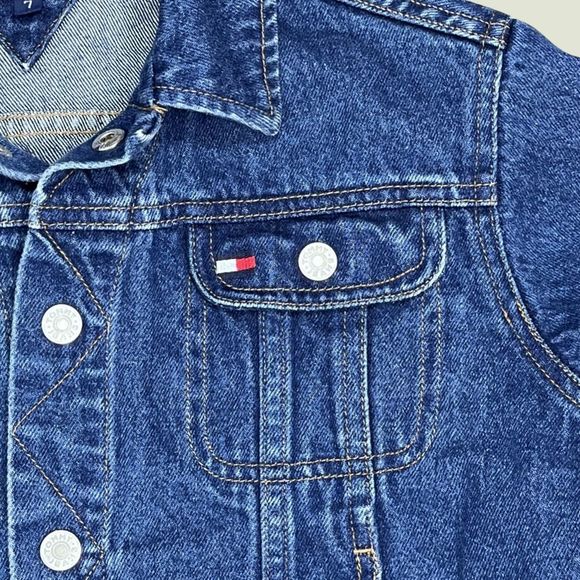 Vintage Tommy Hilfiger Girl's Jean Jacket Size 7 - Picture 5 of 13